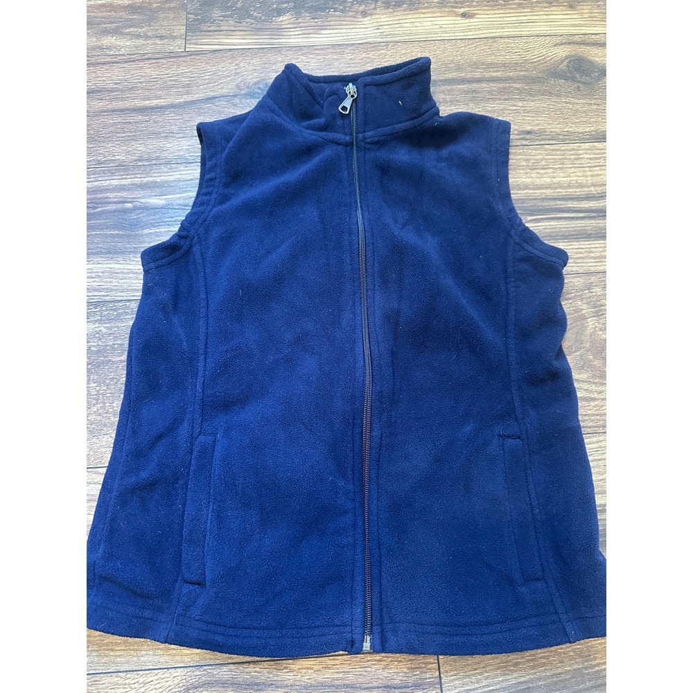 Lyndon Trading Company Kids Blue Fleece Zip‎ Up Vest Size 7